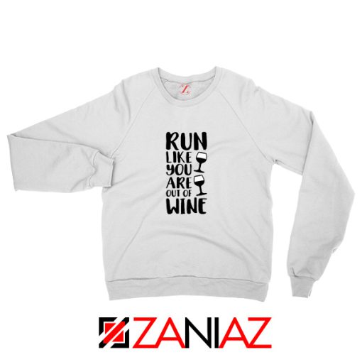 Buy Womens Running Sweatshirt Funny Gym Best Sweatshirt Size S-2XL White