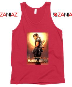 Cara Dune Poster Tank Top Star Wars The Mandalorian Tops S-3XL Red