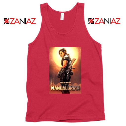 Cara Dune Poster Tank Top Star Wars The Mandalorian Tops S-3XL Red