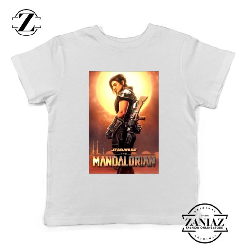 Cara Dune Poster Youth Tshirt Star Wars The Mandalorian Kids Tee Shirts