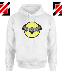 Dark Knight Graphic White Hoodie