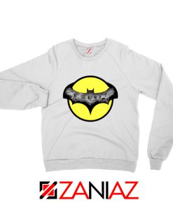 Dark Knight Graphic White Sweatshirt