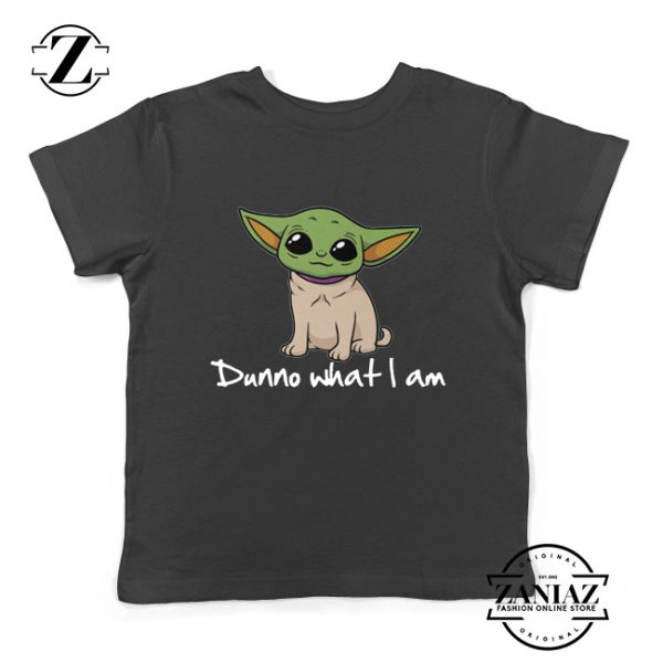 Green Alien Pug Yoda Youth Tshirt The Mandalorian Kids Tees S-XL