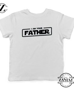 I Am Your Father Kids Tshirt Darth Vader Quote Youth Tee Shirts S-XL White