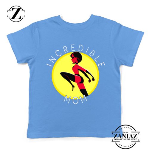 Incredibles Mom Kids Tshirt Disney Pixar Best Youth Tee Shirts S-XL Light Blue