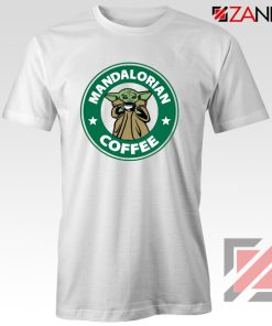 Mandalorian Coffee White Tshirt