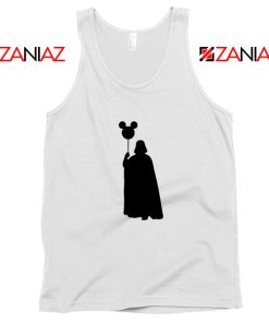 Mickey Balloon Darth Vader Tank Top Star Wars Disney Tops S-3XL White