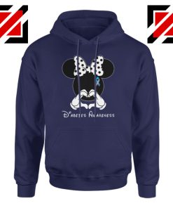 Minnie Mouse Hoodie Diabetes Awareness Gift Hoodies S-2XL