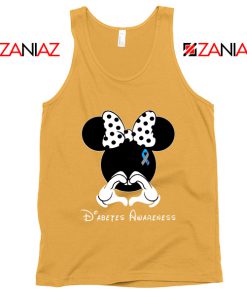 Minnie Mouse Tank Top Diabetes Awareness Gift Tops S-3XL Sunshine