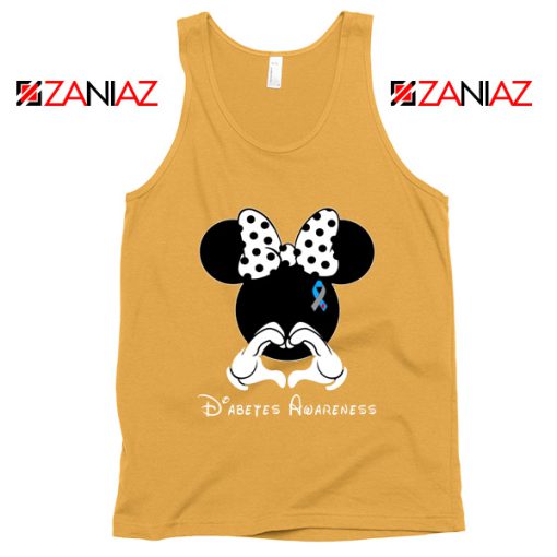 Minnie Mouse Tank Top Diabetes Awareness Gift Tops S-3XL Sunshine