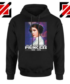 Princess Carrie Fisher Hoodie Star Wars Films Hoodies S-2XL Black