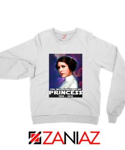 Princess Carrie Fisher Sweatshirt Star Wars Films Sweaters S-2XL White