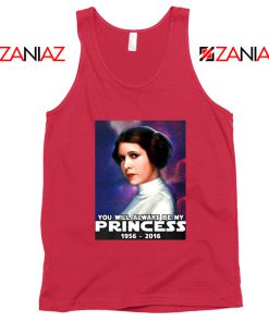 Princess Carrie Fisher Tank Top Star Wars Films Tops S-3XL Red