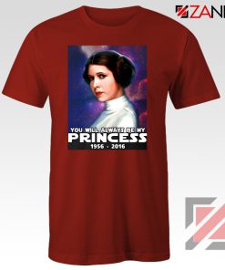 Princess Carrie Fisher Tshirt Star Wars Films Tee Shirts S-3XL Red