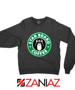 Star Beard Coffee Sweatshirt Funny Star Wars Sweaters S-2XL Black