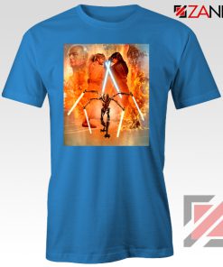 Star Wars Celebration Mural Trilogy Tshirt Star Wars Tee Shirts S-3XL Blue