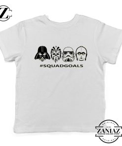 Star Wars Squad Goals Youth Tshirt Star Wars Characters Kids Tee Shirts White