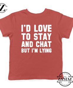 Stay And Chat Graphics Red Kids Tshirt