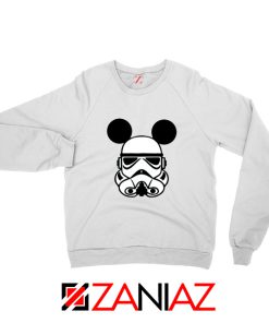 Stormtrooper Mickey Ears Sweatshirt Star Wars Disney Sweater S-2XL White