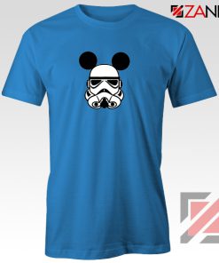 Stormtrooper Mickey Ears Tshirt Star Wars Disney Tee Shirts S-3XL Blue