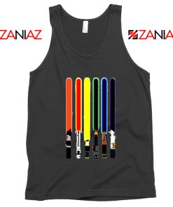 Swords Colors Tank Top Swords Of Star Wars Tops S-3XL Black