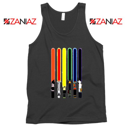 Swords Colors Tank Top Swords Of Star Wars Tops S-3XL Black