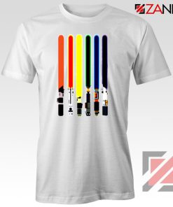 Swords Colors Tshirt Swords Of Star Wars Tee Shirts S-3XL White