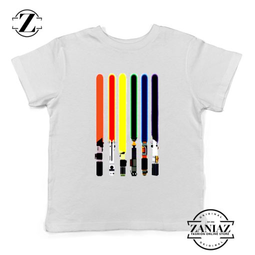 Swords Colors Youth Tshirt Swords Of Star Wars Kids Tee Shirts S-XL