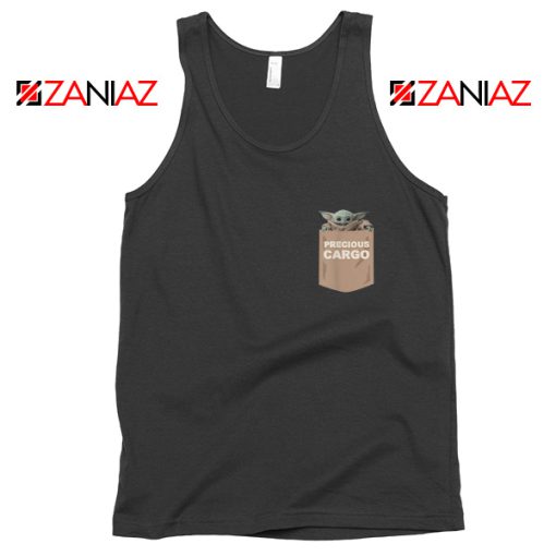 The Child Precious Cargo Pocket Black Tank Top