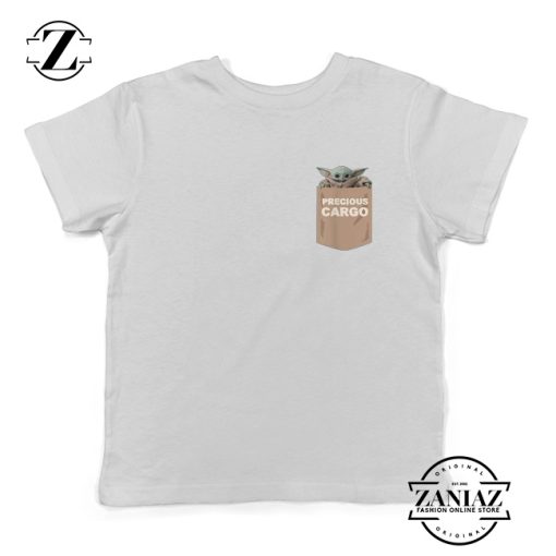 The Child Precious Cargo Pocket White Kids Tshirt