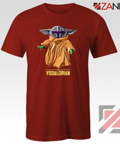 The Yodalorian Tshirt Baby Yoda Star Wars Tee Shirts S-3XL Red