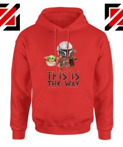 This Is The Way Baby Yoda Red Hoodie