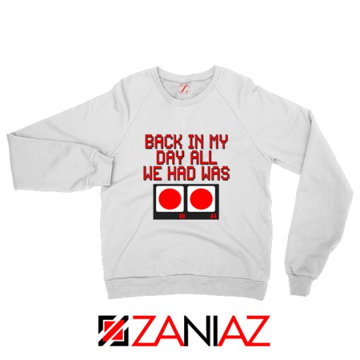 Video Game White Sweater Nintendo