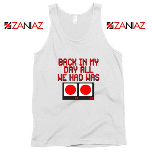 Video Game White Tank Top Nintendo