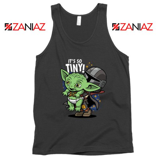 Baby Yoda Its So Tiny Black Tank Top