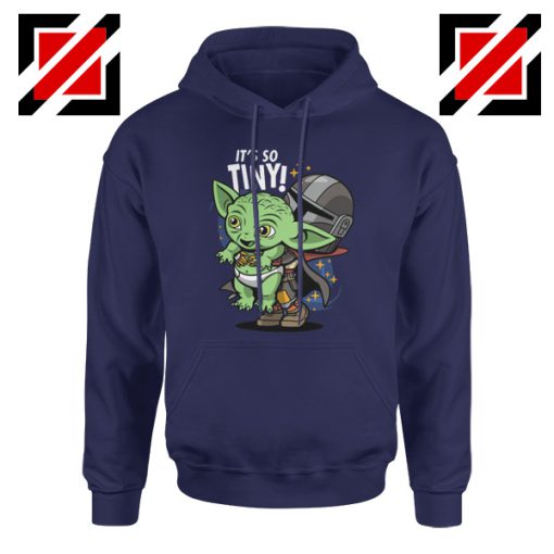 Baby Yoda Its So Tiny Navy Hoodie