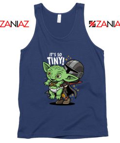 Baby Yoda Its So Tiny Navy Tank Top