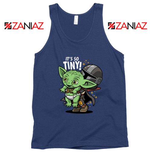 Baby Yoda Its So Tiny Navy Tank Top