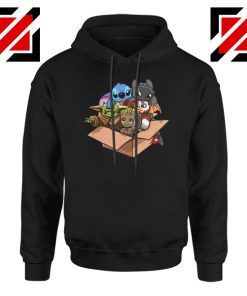 Baby Yoda Kawaii Team Black Hoodie