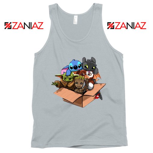 Baby Yoda Kawaii Team Grey Tank Top