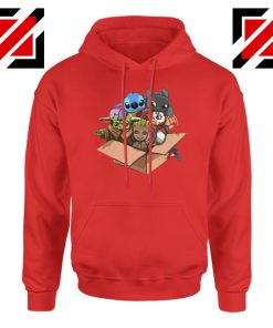 Baby Yoda Kawaii Team Red Hoodie