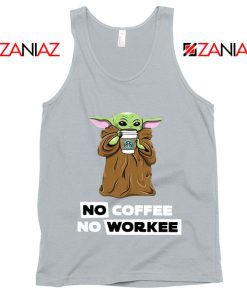 Baby Yoda No Coffee No Workee Tank Top