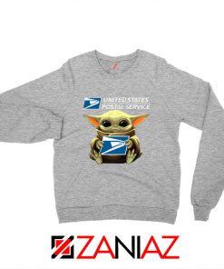 Baby Yoda Postal Service Grey Sweater