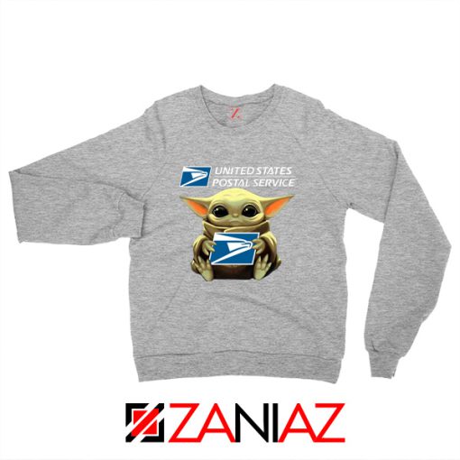 Baby Yoda Postal Service Grey Sweater