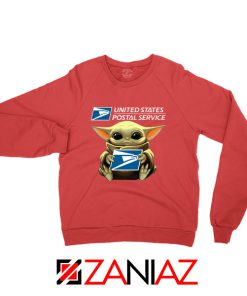 Baby Yoda Postal Service Red Sweater