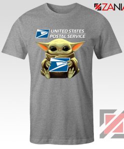 Baby Yoda US Postal Service Grey Tshirt