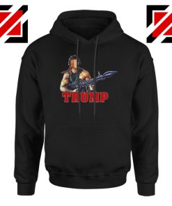 Donald Trump Rambo Black Hoodie