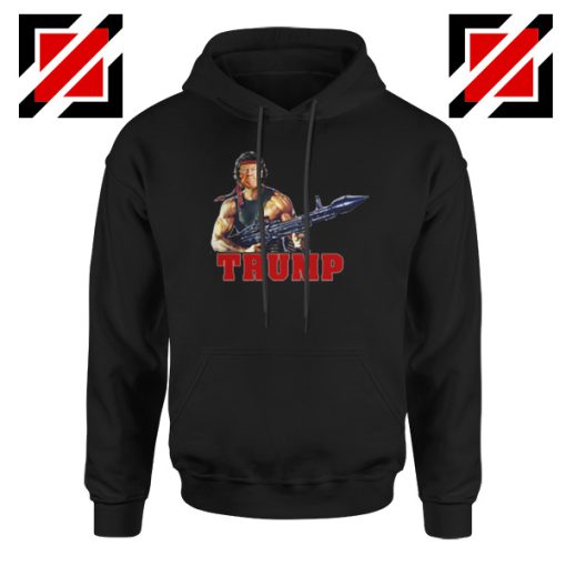 Donald Trump Rambo Black Hoodie