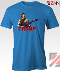 Donald Trump Rambo Blue Tshirt