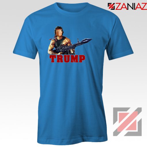 Donald Trump Rambo Blue Tshirt